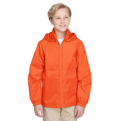 Team 365 TT73Y Youth Zone Protect Lightweight Jacket in Sport Orange size XL | Polyester