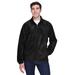 Harriton M990 Men's 8 oz. Full-Zip Fleece Jacket in Black size Medium | Polyester