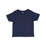 Rabbit Skins 3321 Toddler Fine Jersey T-Shirt in Navy Blue size 5/6 | Cotton LA3321, RS3321