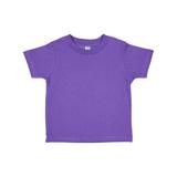 Rabbit Skins 3321 Toddler Fine Jersey T-Shirt in Purple size 5/6 | Cotton LA3321, RS3321