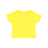 Rabbit Skins 3321 Toddler Fine Jersey T-Shirt in Yellow size 3 | Cotton LA3321, RS3321