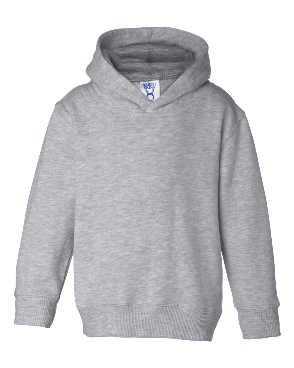 Rabbit Skins 3326 Toddler Pullover Fleece Hoodie in Heather size 5/6 | Ringspun Cotton LA3326