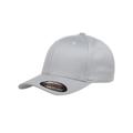 Flexfit 6277 Adult Wooly 6-Panel Cap in Silver size Small/Medium