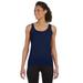 Gildan G642L Women's Softstyle Junior Fit Tank Top in Navy Blue size Medium | Cotton G64200L, 64200L