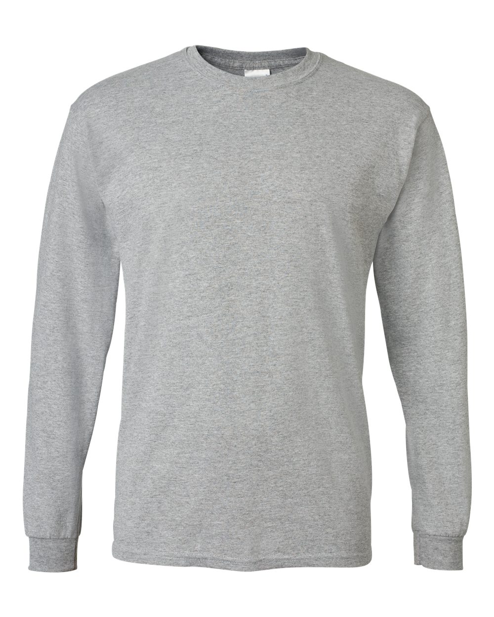 Gildan G840 Adult 50/50 Long-Sleeve T-Shirt in Sport Grey size 2XL | Cotton Polyester 8400, G8400