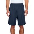 Team 365 TT11SH Men's Zone Performance Short in Sport Dark Navy Blue size Small | Polyester