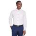 Harriton M500 Men's Easy Blend Long-Sleeve Twill Shirt with Stain-Release in White size Small