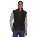 Harriton M985 Adult 8 oz. Fleece Vest in Black size 2XL