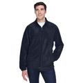 Harriton M990 Men's 8 oz. Full-Zip Fleece Jacket in Navy Blue size XS | Polyester