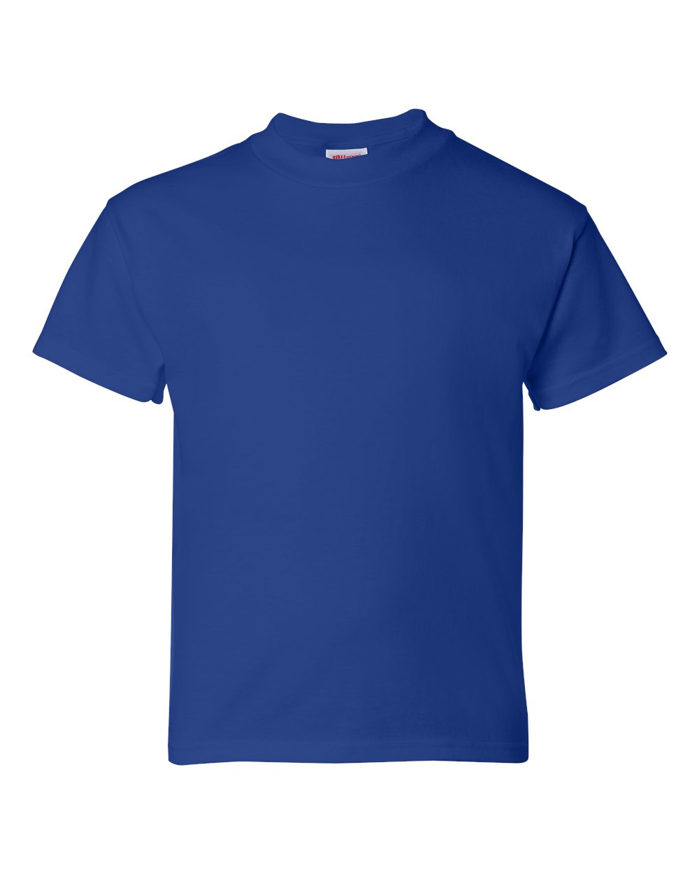 Hanes 5480 Youth Essential-T T-Shirt in Deep Royal Blue size Small | Cotton