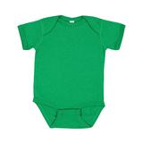 Rabbit Skins 4424 Infant Fine Jersey Bodysuit in Vintage Green size 18MOS | Ringspun Cotton LA4424, RS4424