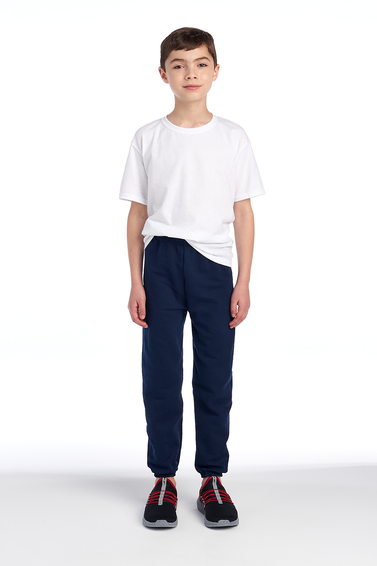 Jerzees 973B Youth NuBlend Sweatpant in J Navy Blue size Medium | Cotton Polyester 973BR - Jerzees