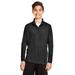 Team 365 TT31Y Youth Zone Performance Quarter-Zip T-Shirt in Black size Large | Polyester
