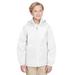 Team 365 TT73Y Youth Zone Protect Lightweight Jacket in White size Medium | Polyester