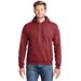 Hanes P170 Ecosmart 50/50 Pullover Hooded Sweatshirt in Heather Red size Large | Cotton Polyester