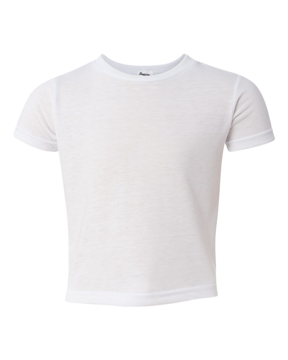 Sublivie 1310 Toddler Polyester Sublimation Top in White size 2T LA1310