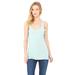 Bella + Canvas 8430 Women's Triblend Racerback Tank Top in Mint size XS | Ringspun Cotton B8430, BC8430