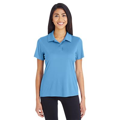 Team 365 TT51W Women's Zone Performance Polo Shirt in Sport Light Blue size Small | Polyester