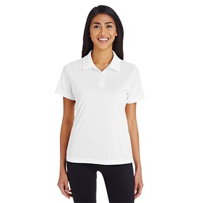 Team 365 TT51W Women's Zone Performance Polo Shirt in White size 2XL | Polyester