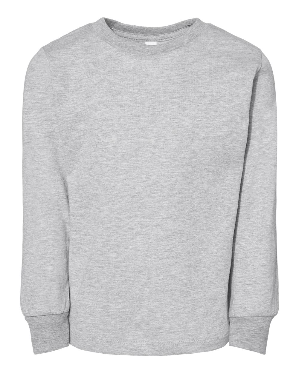 Bella + Canvas 3501T Toddler Jersey Long Sleeve Top in Heather size 3 | Cotton B3501T