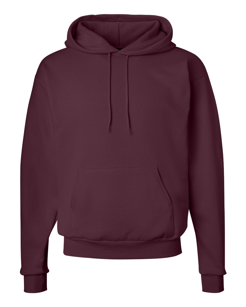 Hanes P170 Ecosmart 50/50 Pullover Hooded Sweatshirt in Maroon size 3XL | Cotton Polyester