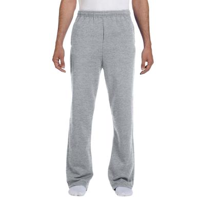Jerzees 974MP Adult NuBlend Open-Bottom Fleece Sweatpants in Oxford size Small 974MPR
