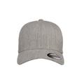 Flexfit 6477 Adult Wool Blend Cap in Heather Grey size Small/Medium FF6477