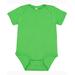 Rabbit Skins 4400 Infant Baby Rib Bodysuit in Green Apple size 24MOS | Ringspun Cotton LA4400, RS4400