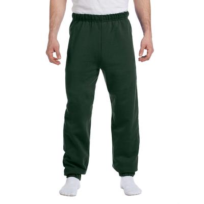Jerzees 973 Adult NuBlend Fleece Sweatpants in Forest Green size Small | Cotton Polyester 973M, 973MR