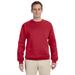 Jerzees 562 Adult NuBlend Fleece Crew T-Shirt in True Red size 5XL | Cotton Polyester 562MR, 562M