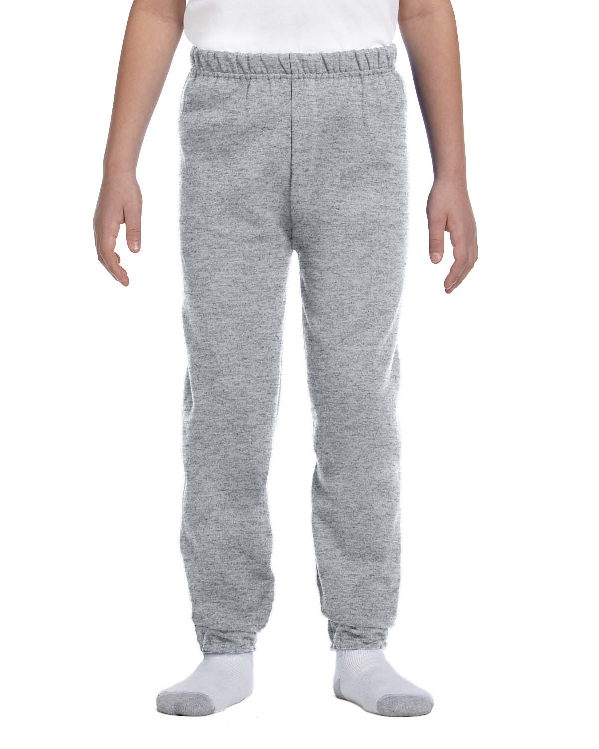 Jerzees 973B Youth NuBlend Sweatpant in Oxford size Large | Cotton Polyester 973BR
