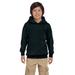 Hanes P473 Youth EcoSmart Pullover Hooded Sweatshirt in Black size Medium | Cotton Polyester P470