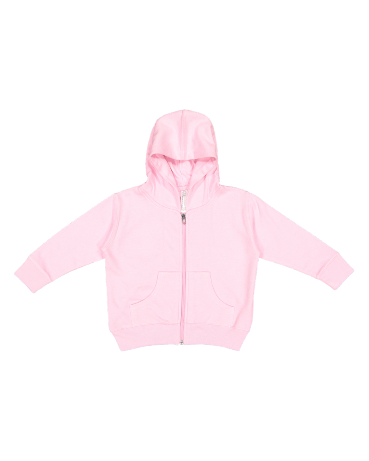 Rabbit Skins 3346 Toddler Zip Fleece Hoodie in Pink size 2 | Ringspun Cotton LA3346