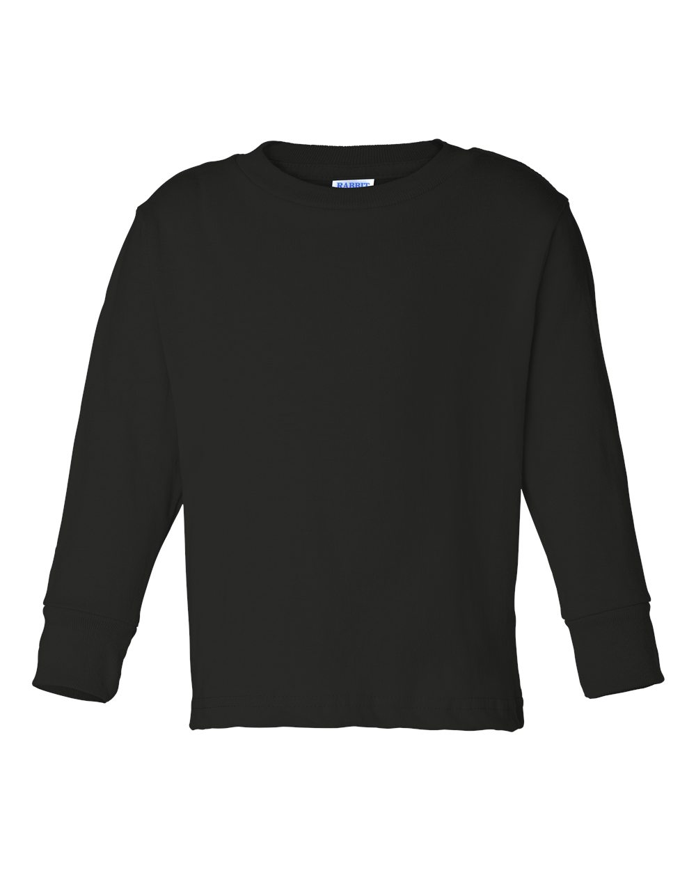 Rabbit Skins 3311 Toddler Long Sleeve Top in Black size 3T | Cotton LA3311