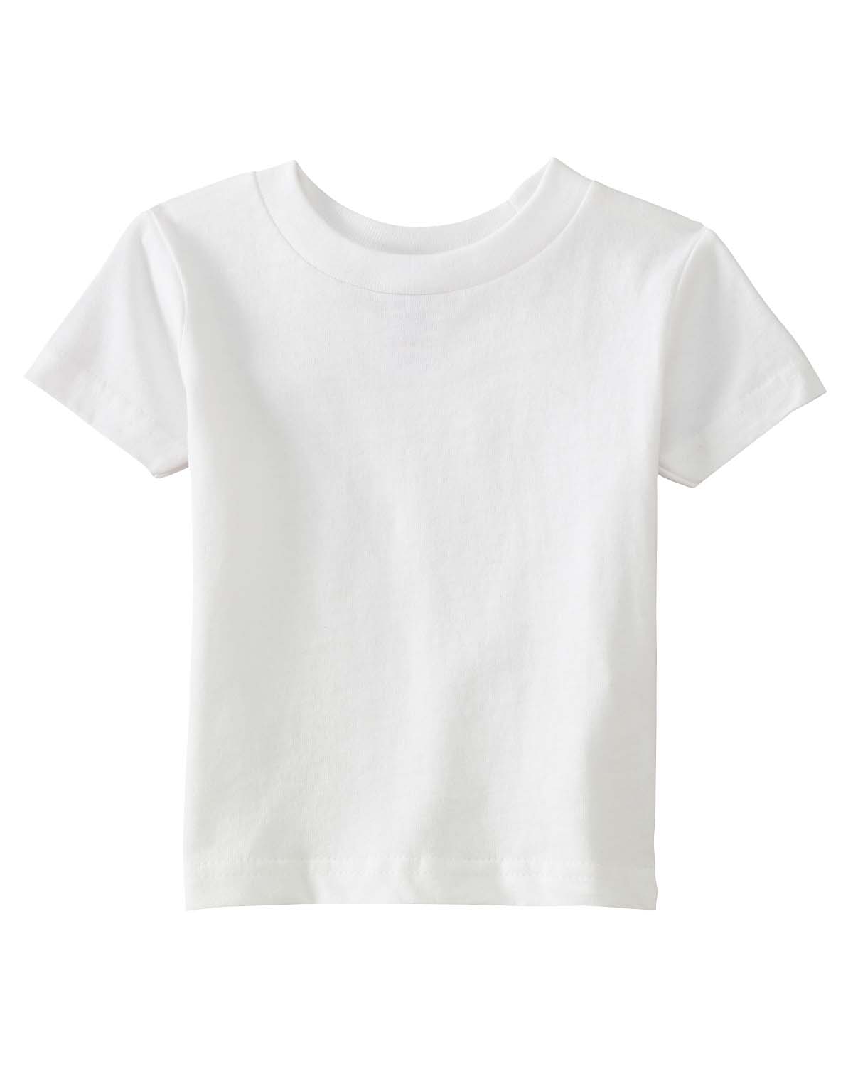 Rabbit Skins 3401 Infant Cotton Jersey Top in White size 12M LA3401