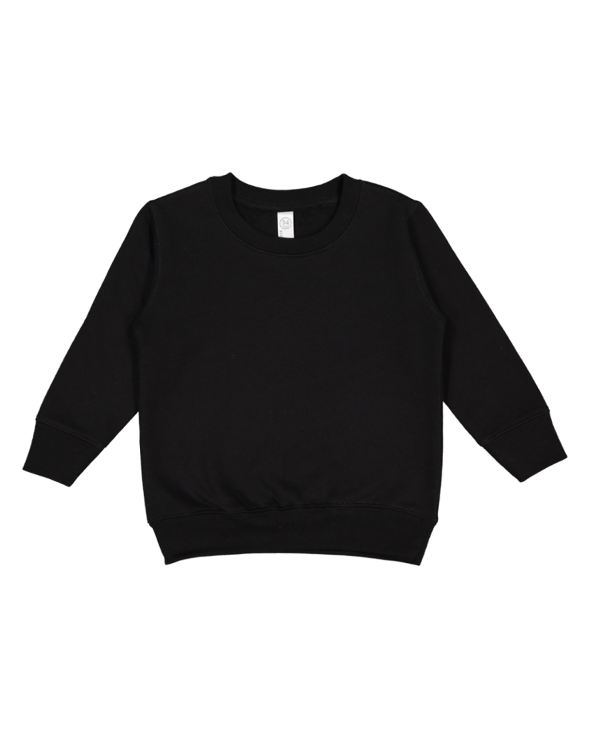 Rabbit Skins 3317 Toddler Crew Fleece Sweatshirt in Black size 7 LA3317