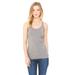 Bella + Canvas 8430 Women's Triblend Racerback Tank Top in Grey size XS B8430, BC8430