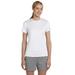 Hanes 4830 Women's Cool DRI with FreshIQ Performance T-Shirt in White size Large | Polyester