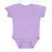 Rabbit Skins 4400 Infant Baby Rib Bodysuit in Lavender size Newborn | Ringspun Cotton LA4400, RS4400