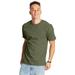 Hanes 5180 Beefy-T-Shirt - Cotton T-Shirt in Fatigue Green size XL | Ringspun