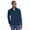 Devon & Jones DG420 Men's Stretch Tech-Shell Compass Full-Zip Jacket in Navy Blue size Medium | Polyester