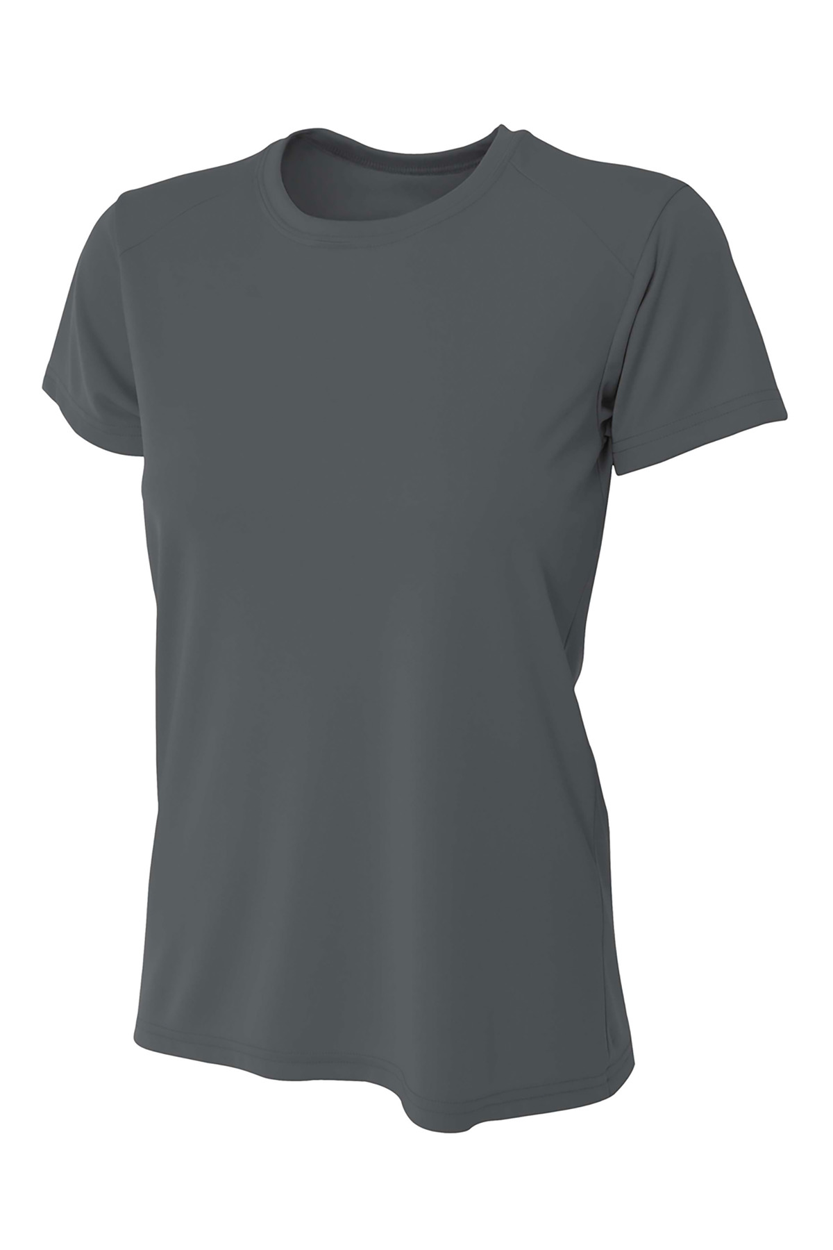 A4 NW3201 Women's Cooling Performance T-Shirt in Graphite Grey size Medium | Polyester A4NW3201