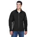 North End 88138 Men's Three-Layer Fleece Bonded Soft Shell Technical Jacket in Black size 2XL