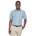 Harriton M580 Men's Key West Short-Sleeve Performance Staff Shirt in Cloud Blue size Large | Polyester