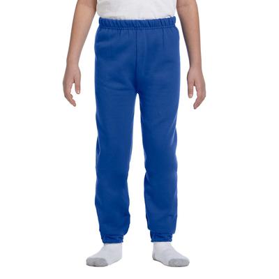 Jerzees 973B Youth 8 oz. NuBlend Fleece Sweatpants in Royal Blue size Small | Cotton Polyester 973BR