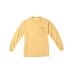 Comfort Colors C4410 Heavyweight Ring Spun Long Sleeve Pocket Top in Butter size Large | Ringspun Cotton 4410, CC4410