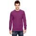 Comfort Colors C4410 Heavyweight Ring Spun Long Sleeve Pocket Top in Boysenberry size Large | Ringspun Cotton 4410, CC4410