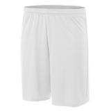 A4 NB5281 Athletic Youth Cooling Performance Power Mesh Practice Short in White size XL | Polyester A4NB5281