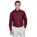 Devon & Jones D620 Men's Crown Woven Collection Solid Broadcloth in Burgundy size XL