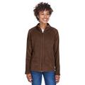 Team 365 TT90W Women's Campus Microfleece Jacket in Sport Dark Brown size 2XL | Polyester